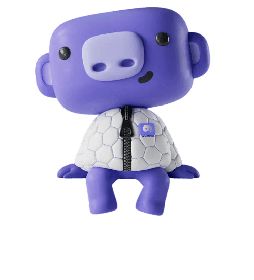 Discord mascot sitting